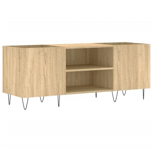Шкаф за винилови плочи сонома дъб 121x38x48 см инженерно дърво