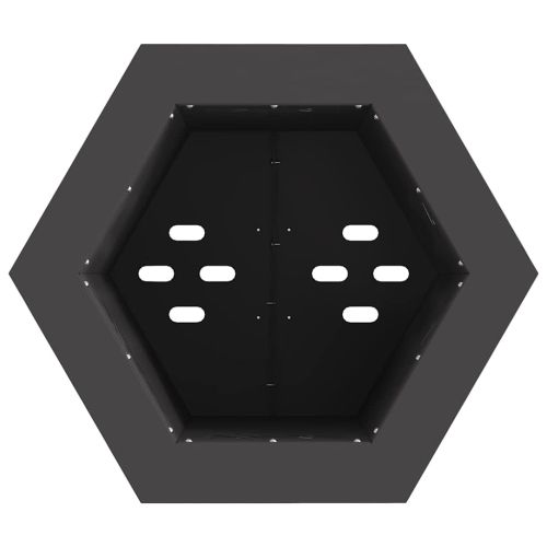 Бездимна огнище Черно 38 x 38 x 51 см Кортенова стомана