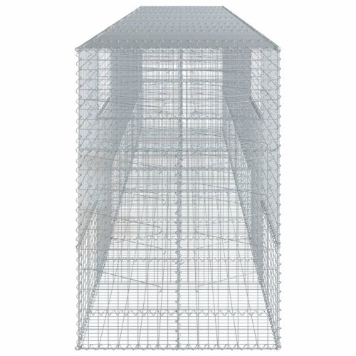 Габионна кошница с покритие, 700x100x150 см, поцинковано желязо
