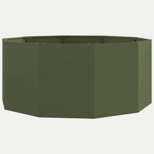 Кашпа Маслинено зелено 120 x 120 x 50 см Стомана