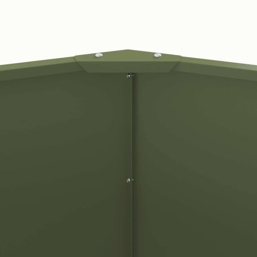 Кашпа Маслинено зелено 120 x 120 x 50 см Стомана