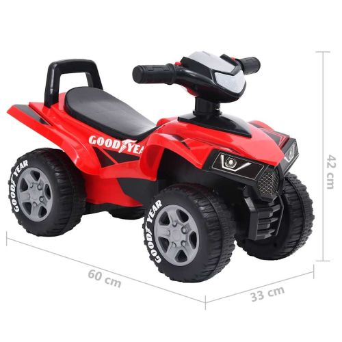 Детско ATV за бутане Good Year, червен