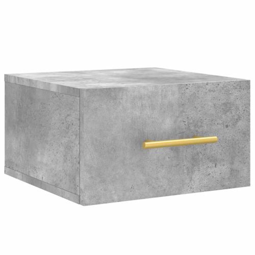 Нощни шкафчета за стенен монтаж 2 бр бетонно сиви 35x35x20 см