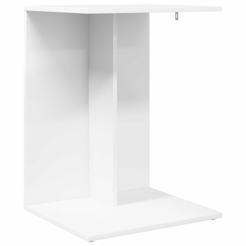 Странична маса Бяло 45 x 40 x 62,5 см Инженерна дървесина