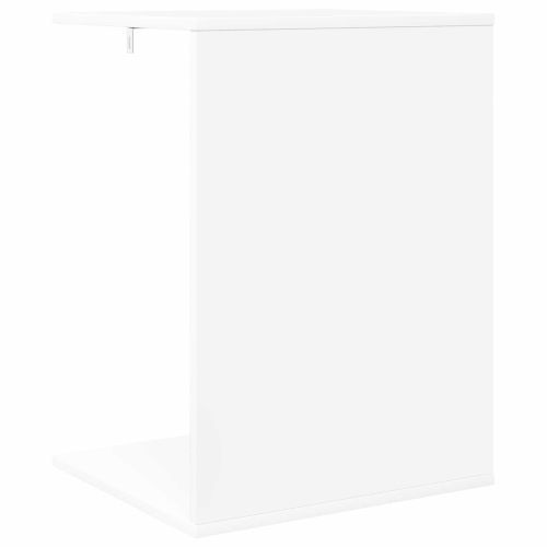 Странична маса Бяло 45 x 40 x 62,5 см Инженерна дървесина