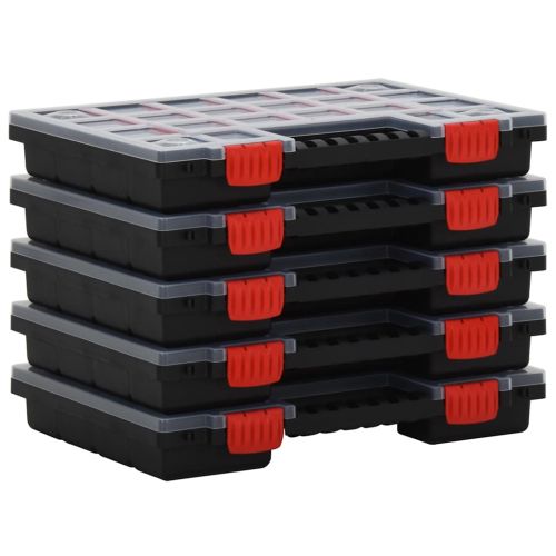 Асортиментни кутии 10 бр 34,5x25x5 см полипропилен