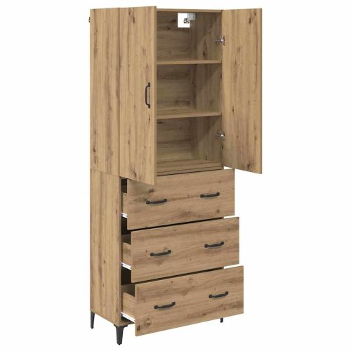 Висок шкаф Дъб 69,5 x 34 x 180 см Инженерна дървесина