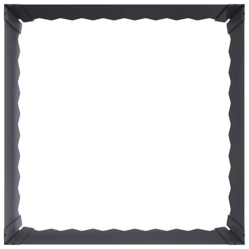 Ограда за трева 4 бр. 60 x 60 x 35 cm Стомана Антрацит