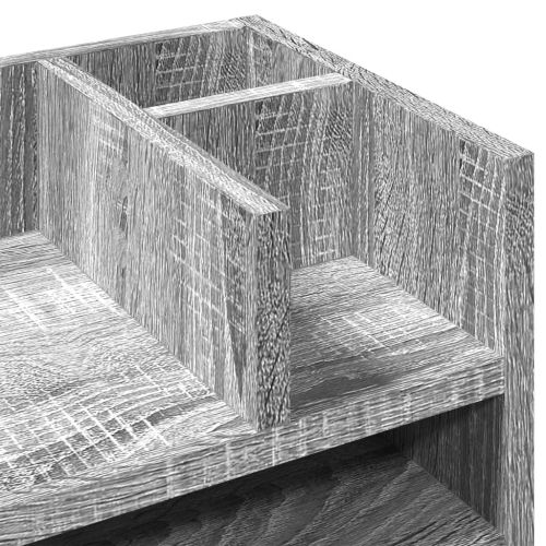 Органайзер за бюро, сив сонома, 44,5x24x25 см, инженерно дърво