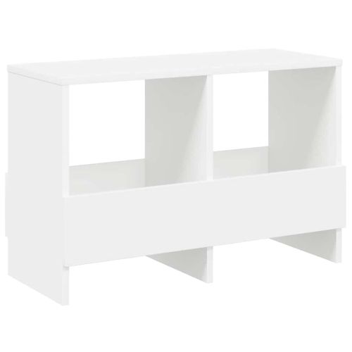 Етажерка за списания Бяло 68,5 x 30 x 45 см