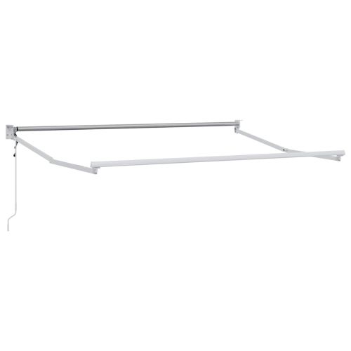 Electric Awning Frame 3,5 x 2 m Бяло Прахово боядисан алуминий