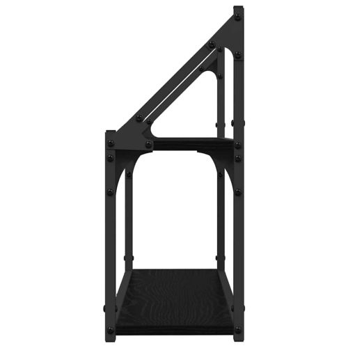 Стенен рафт Монтиране на стена Черен дъб 60 x 21 x 51 cm
