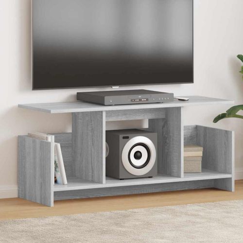 ТВ стойка 102 x 35 x 45 см Сив Сонома Инженерна дървесина