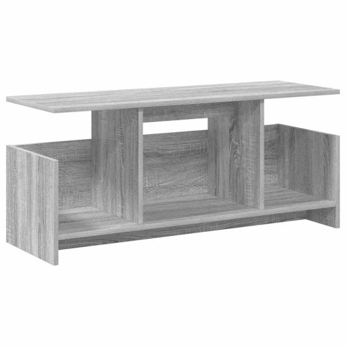 ТВ стойка 102 x 35 x 45 см Сив Сонома Инженерна дървесина