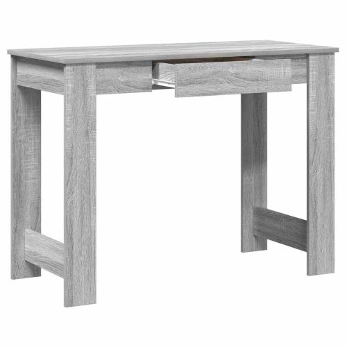Бюро, сив сонома, 100x45x75 см, инженерно дърво