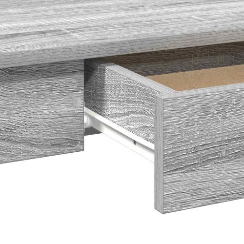 Бюро, сив сонома, 100x45x75 см, инженерно дърво
