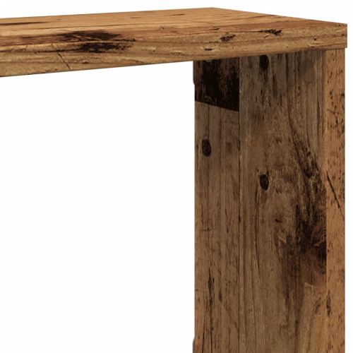 Стенни кубични рафтове, 2 бр, старо дърво, 100x15x30 см