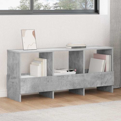 Етажерка за списания Циментено сиво 102 x 30 x 45 см