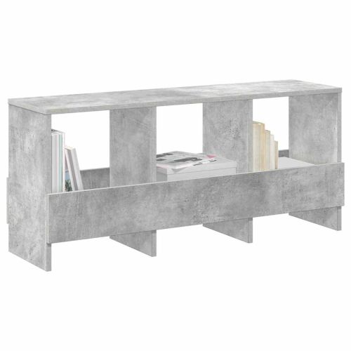 Етажерка за списания Циментено сиво 102 x 30 x 45 см