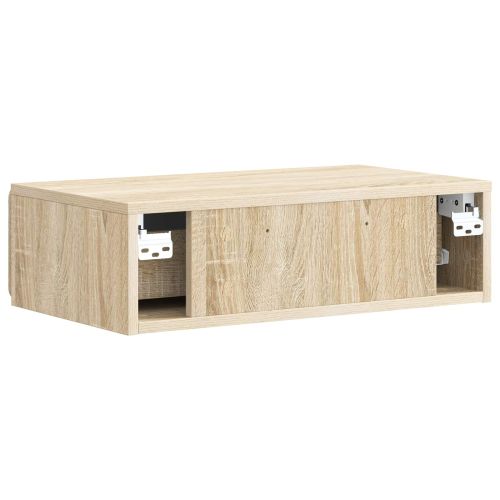 Стенен страничен масичка Дъб сонома 59 x 34,5 x 17 см