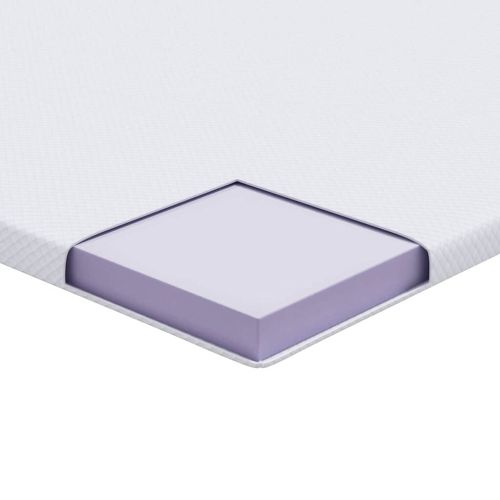 Топер за матрак от мемори пяна 160 x 200 cm Thick Меко Бяло