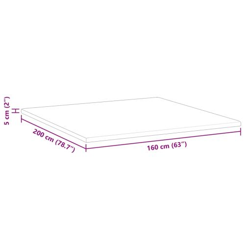 Топер за матрак от мемори пяна 160 x 200 cm Thick Меко Бяло