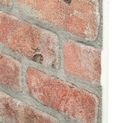 Стенни панели 10 бр. 100 x 50 cm Червено EPS пяна