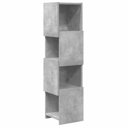 Ъглов шкаф 25,5x25x102см Инженерна дървесина Циментено сиво