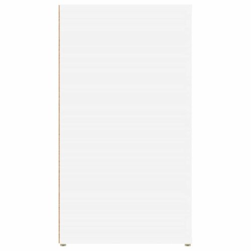 Сайдборд, бял, 100x33x59,5 см, инженерно дърво