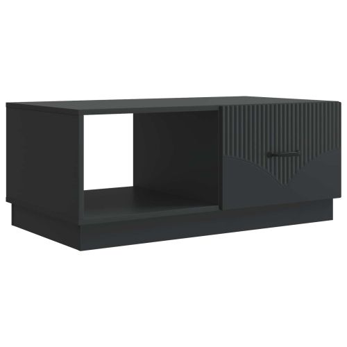 Масичка за кафе Черно 90 x 50 x 37 см Инженерна дървесина