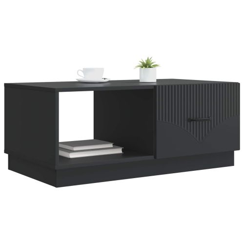 Масичка за кафе Черно 90 x 50 x 37 см Инженерна дървесина
