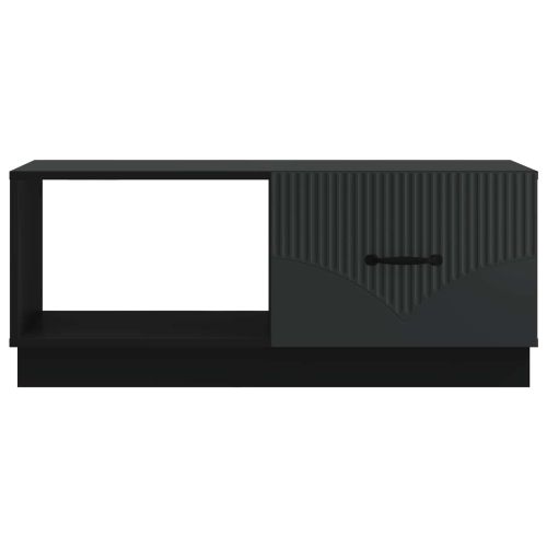 Масичка за кафе Черно 90 x 50 x 37 см Инженерна дървесина