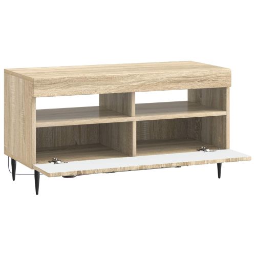 LED телевизионен кабинет ZWOLLE 81 x 35 x 43 см Дъб сонома
