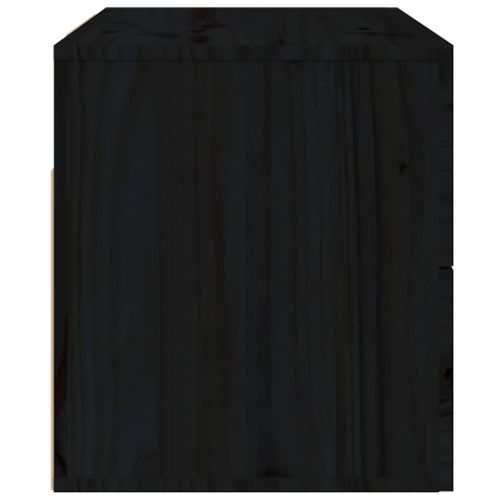 Нощни шкафчета за стенен монтаж, 2 бр, черни 50x36x40 см
