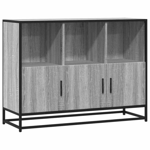 Сайдборд, Сив сонома, 100x35x76 см, инженерно дърво