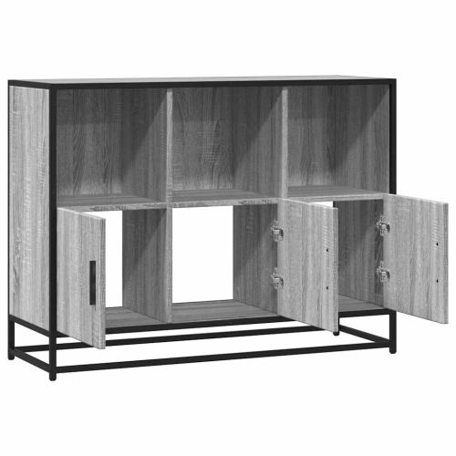 Сайдборд, Сив сонома, 100x35x76 см, инженерно дърво
