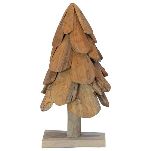 Коледно дърво Кафяво 61 cm Тиково дърво масив