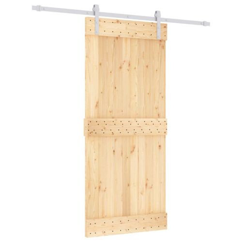 Преплъзваща се врата Естествено и бяло 90 x 210 cm