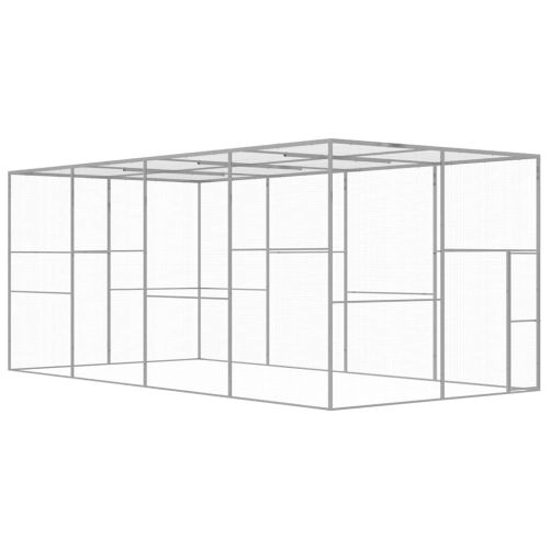 Клетка за котки 6x3x2,5 м поцинкована стомана
