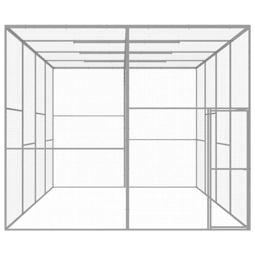 Клетка за котки 6x3x2,5 м поцинкована стомана