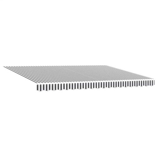 Автоматично прибираща се тента с LED антрацит и бял 450x300 см