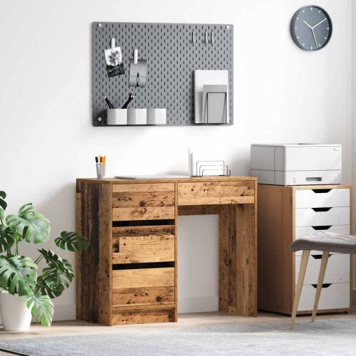 Бюро Старо дърво Инженерна дървесина 90 x 37.5 x 75 см