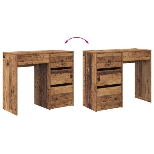 Бюро Старо дърво Инженерна дървесина 90 x 37.5 x 75 см