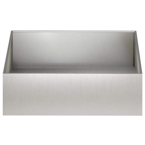 Градинска саксия Сребристо 80 x 80 x 30 cm Неръждаема стомана