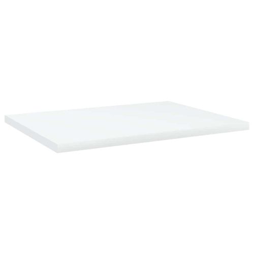 Рафтове за етажерка, 4 бр, бели, 40x30x1,5 см, инженерно дърво