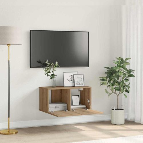 Комплект ТВ шкаф 60 x 30 x 30 cm Кафяво Инженерна дървесина