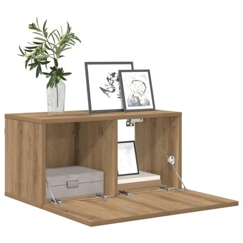 Комплект ТВ шкаф 60 x 30 x 30 cm Кафяво Инженерна дървесина