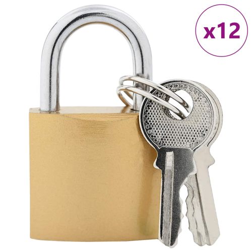 U Lock с ключове 12 бр. Месинг Желязо