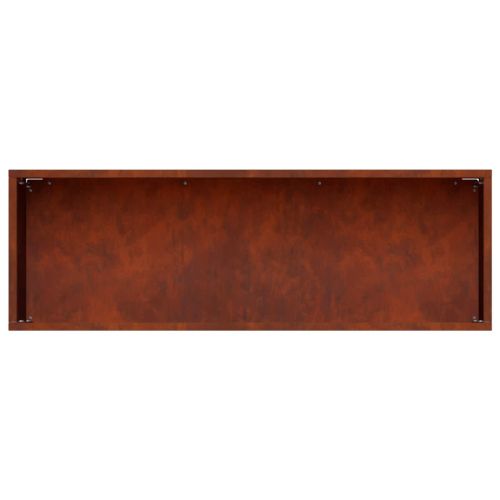 Градинска саксия 2 бр. Ръждясало 60 x 20 x 20 см