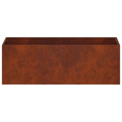 Градинска саксия 2 бр. Ръждясало 60 x 20 x 20 см